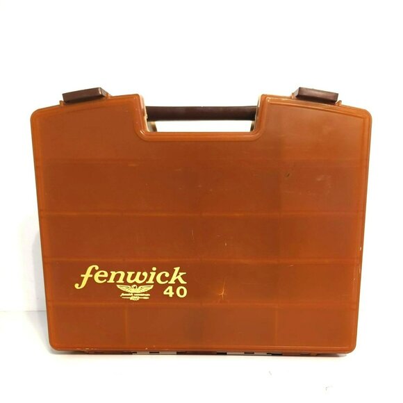 Vintage Fenwick Woodstream Model 40 Fishing Tackle Box Double Sided